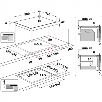 Indesit IRH 604 S NE Kochfeld autark